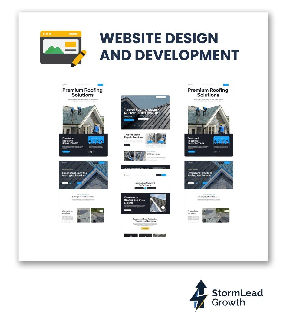 High-converting website design for roofing contractors — roofing company websites built for leads